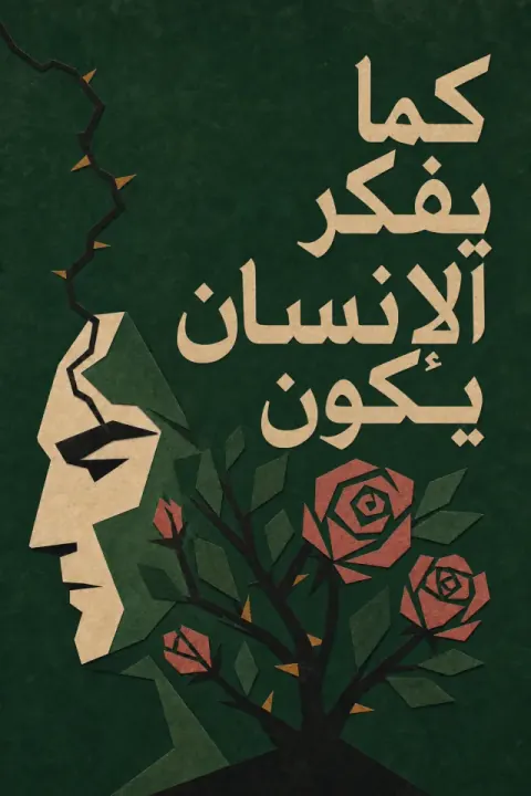 غلاف كتاب كما يفكر الإنسان يكون